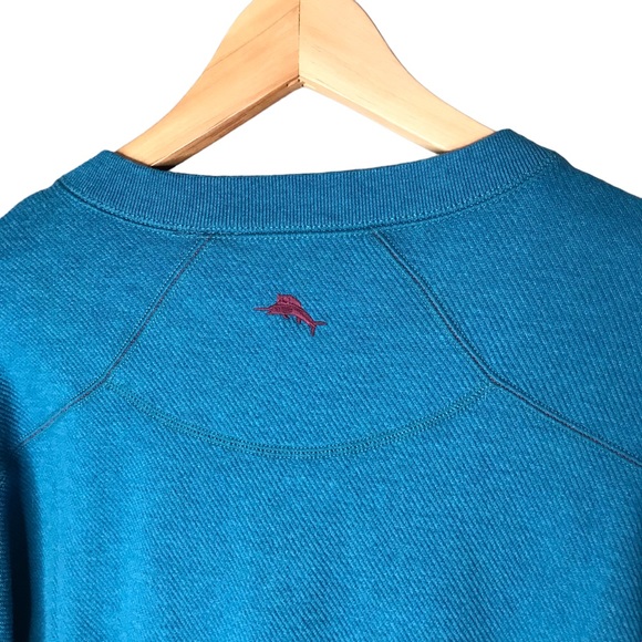 Tommy Bahama Reversible Sweater Pullover Cotton Henley Teal Burgundy Men’s XL - Picture 7 of 13